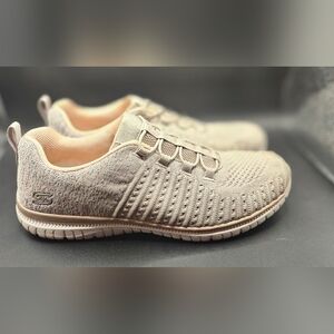 Skechers Women's Virtue Show Runner Slip On Sneakers- Taupe Pink